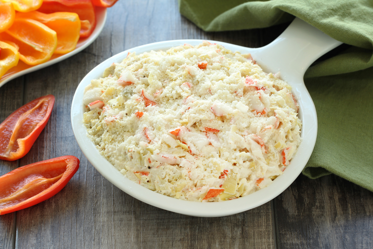 Ab-Fab Artichoke Crab Dip | Hungry Girl