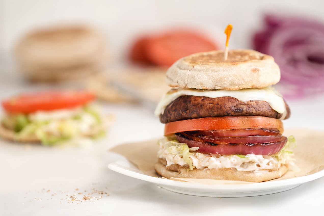 Ring-My-Bella Mushroom Sandwich | Hungry Girl