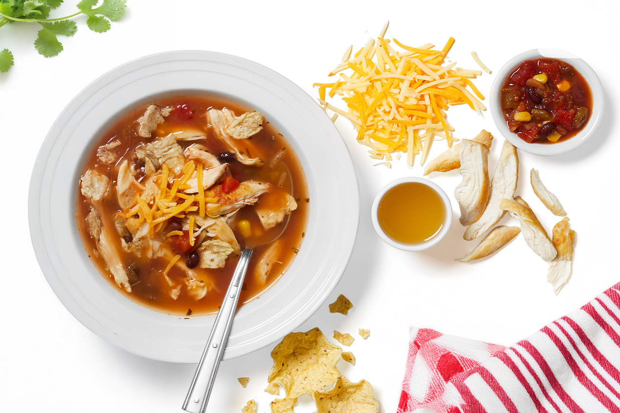 Hungry Girl Healthy Too-Easy Chicken Tortilla Soup Recipe