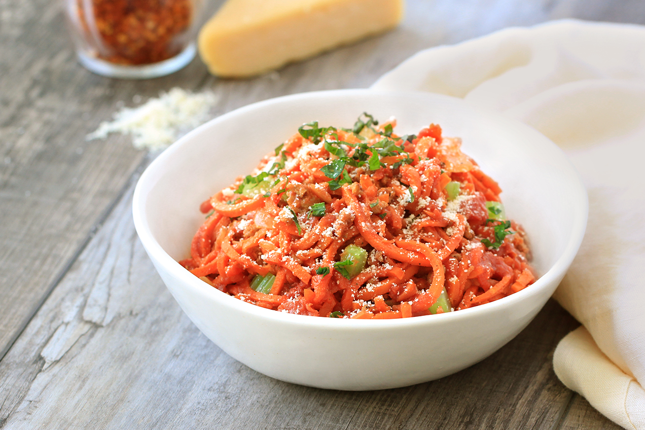 Veggie Spirals Bolognese | Hungry Girl