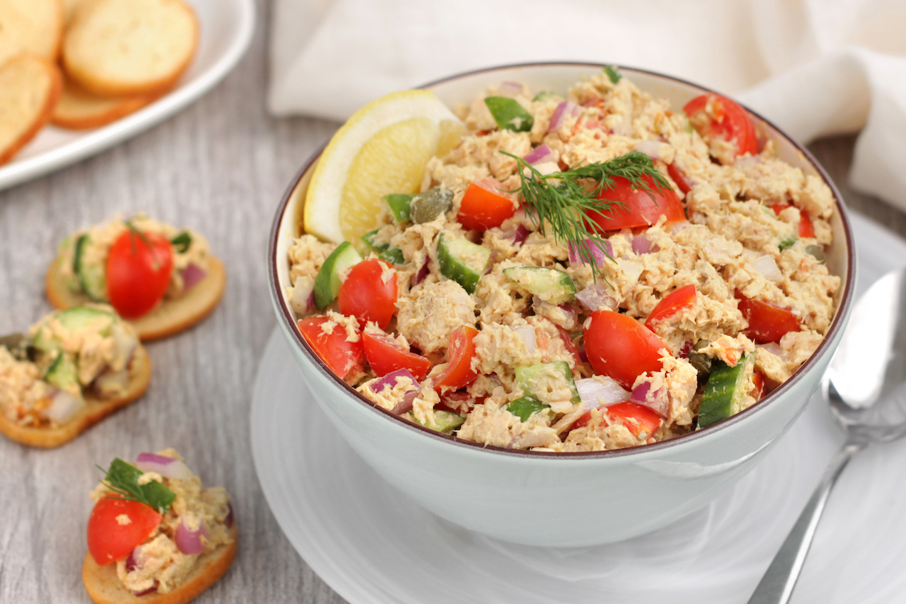 Scoopy Salmon Salad | Hungry Girl