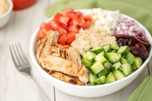 Hungry Girl's Healthy Greek Chicken Power Bowl Recipe