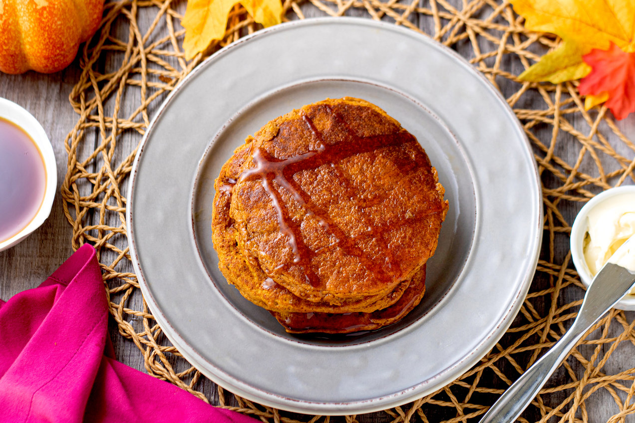Flourless Pumpkin Pancakes-image