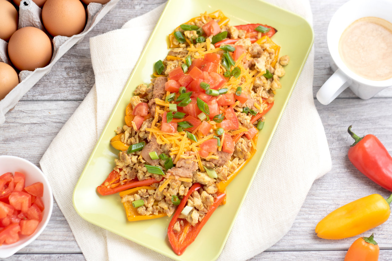 Breakfast Bell Pepper Nachos + More Healthy Bell Pepper Nacho Recipes