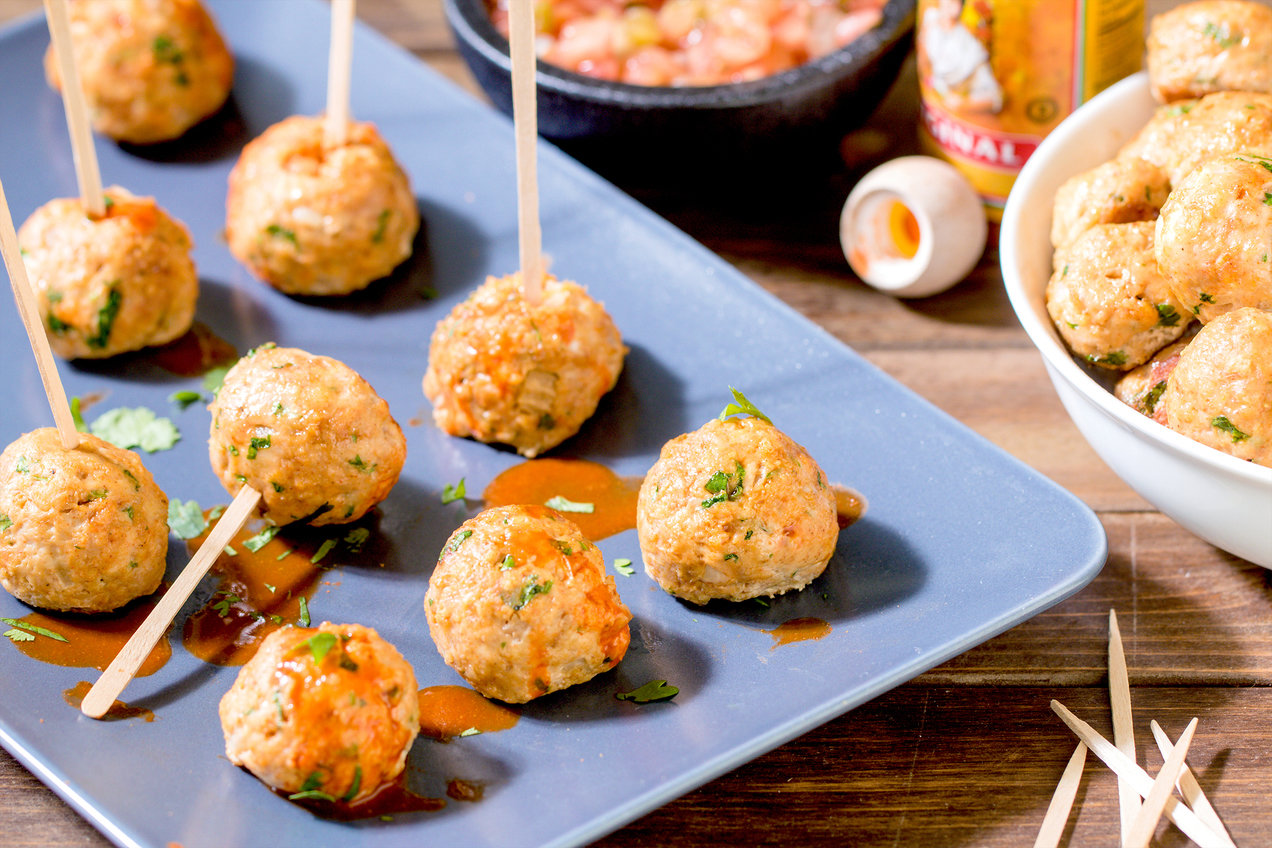 Healthy Mexican Chicken Meatballs + 4 Ways to Serve Them Hungry Girl