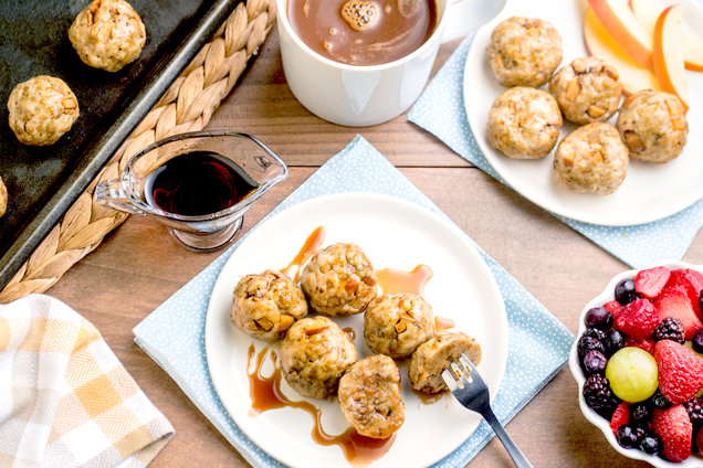 Hungry Girl's Healthy Turkey Sausage & Apple Breakfast Meatballs Recipe