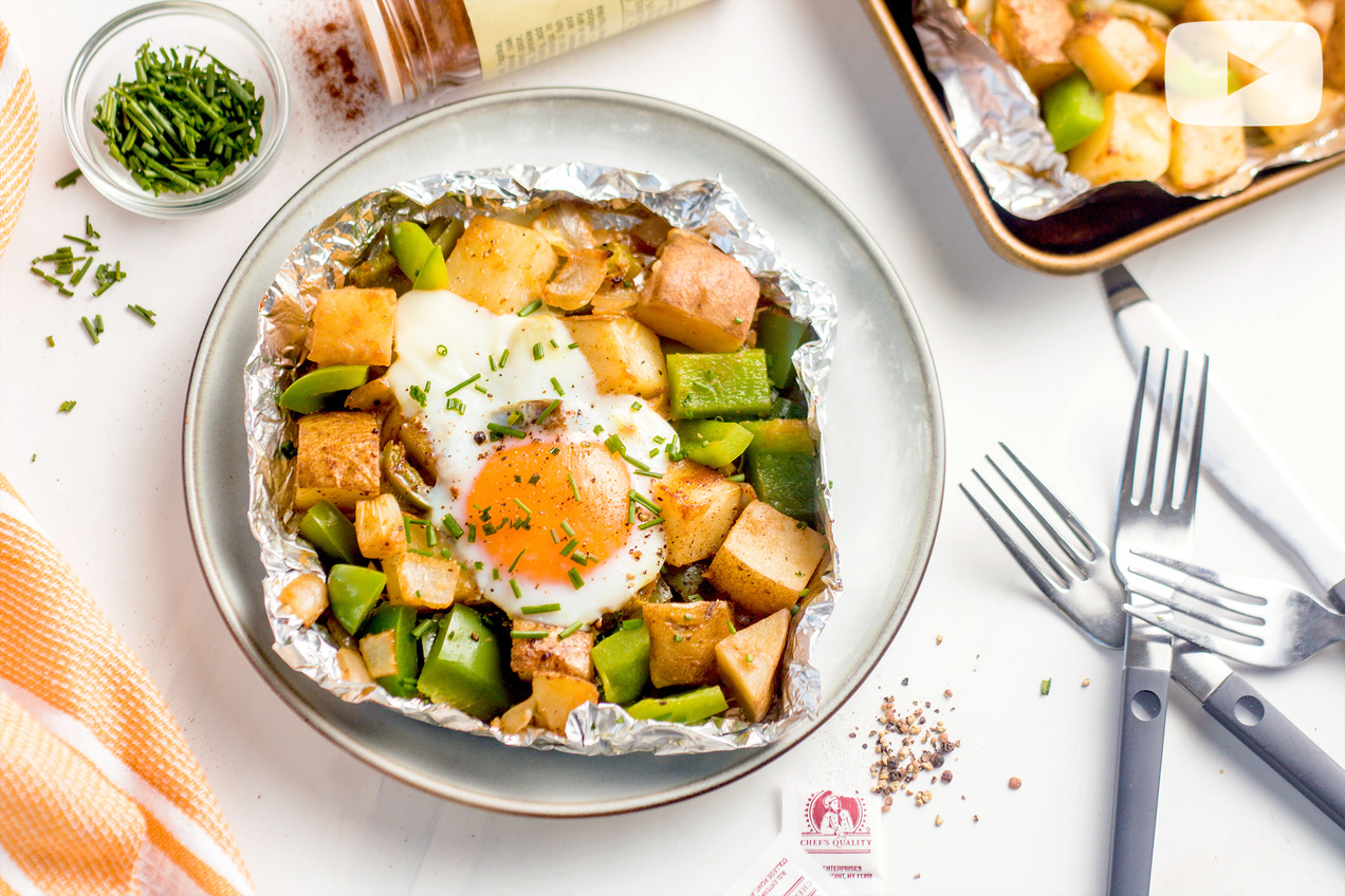 Hungry Girl's Healthy Best-Ever Breakfast Foil Packs Recipe
