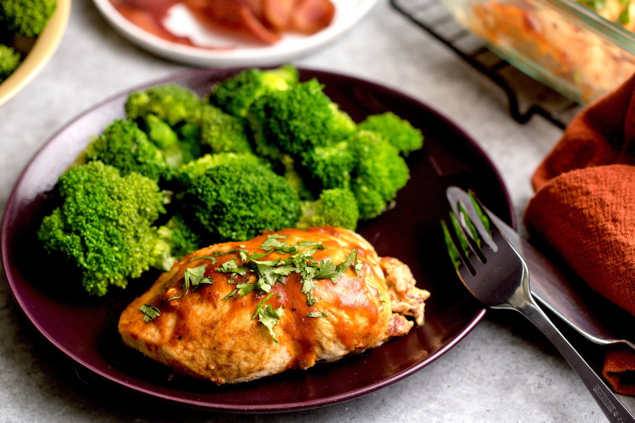 Cheesy BBQ Bacon Stuffed Chicken-image