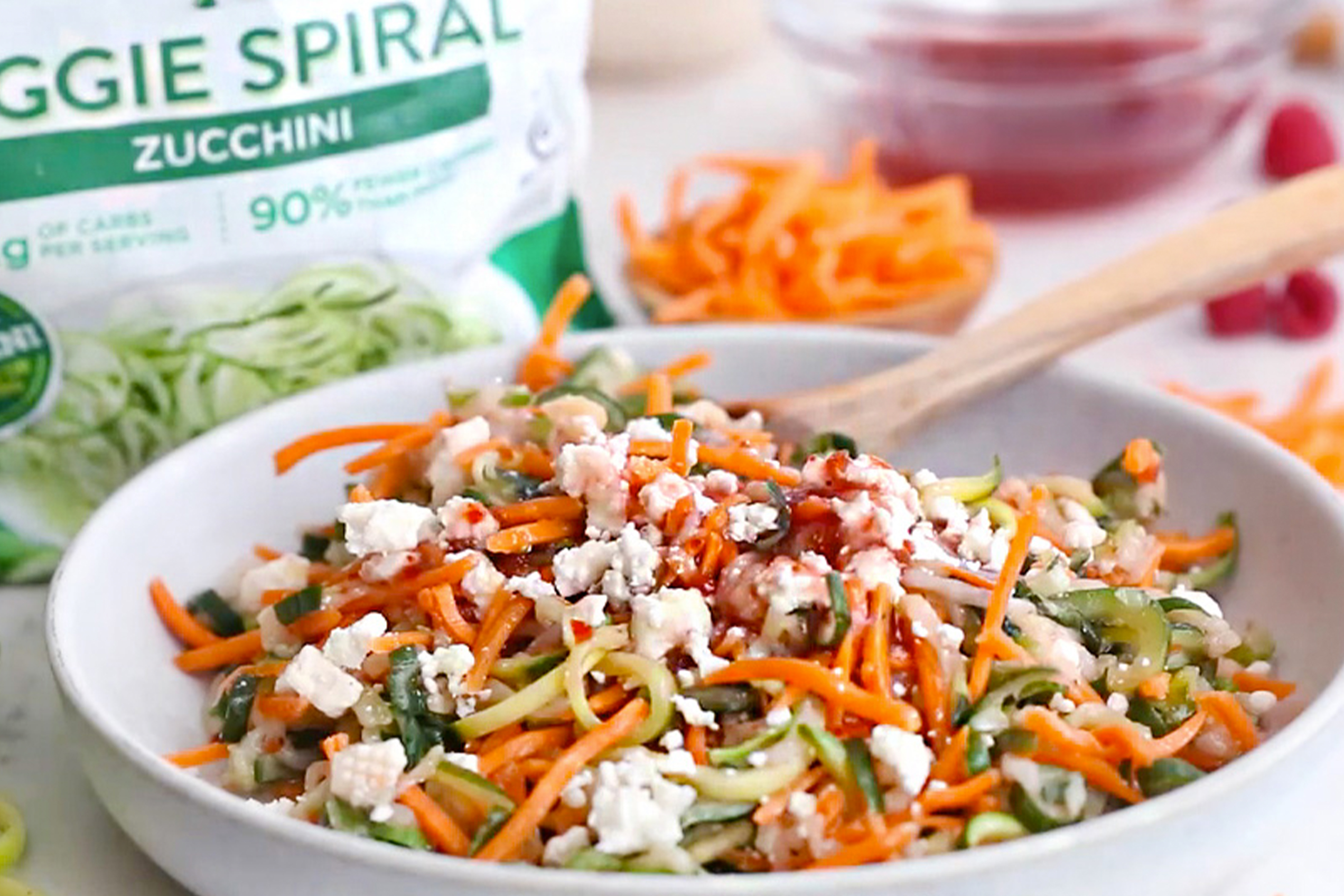 Nutty Summer Spiral Salad Hungry Girl