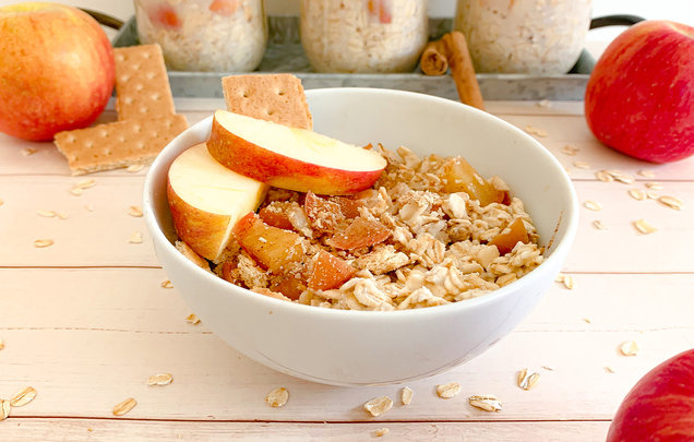 Hungry Girl's Healthy Apple Pie Overnight Oats Recipe