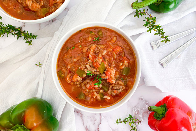 Hungry Girl's Unstuffed Pepper Soup Recipe