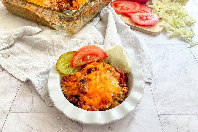 Hungry Girl's Chili Cheeseburger Casserole Recipe