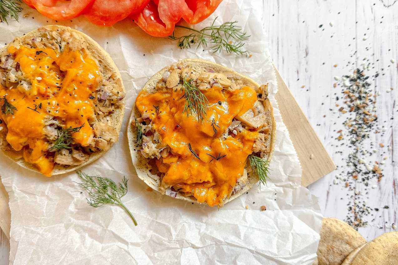 Healthy Everything Bagel Tuna Melt Recipe Hungry Girl