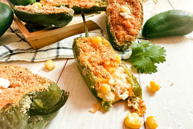 Hungry Girl's Healthy Creamy Street Corn Jalapeño Poppers Recipe