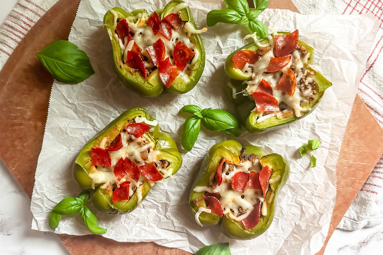 Supreme Pizza Stuffed Peppers-image