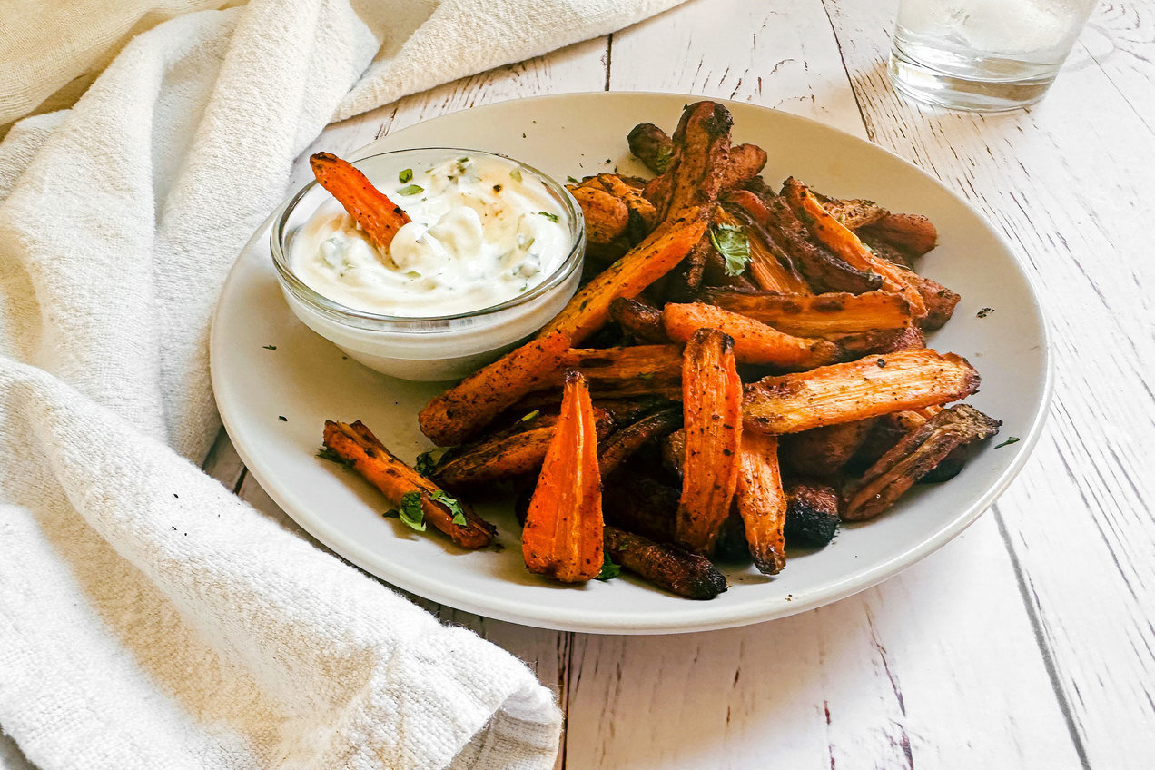 Healthy AirFryer Sweet & Spicy Carrots Recipe Hungry Girl