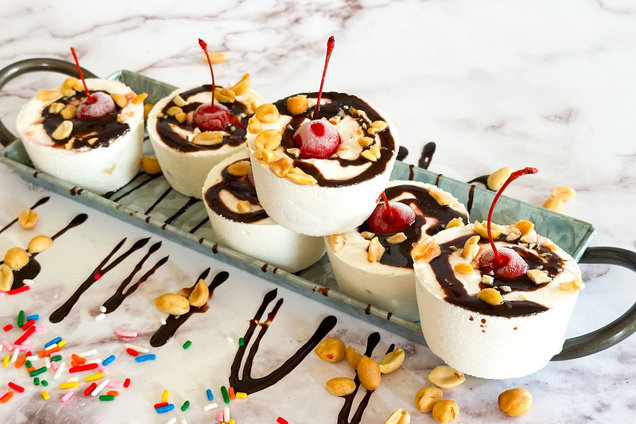 Hungry Girl Healthy Banana Split Freezies Recipe