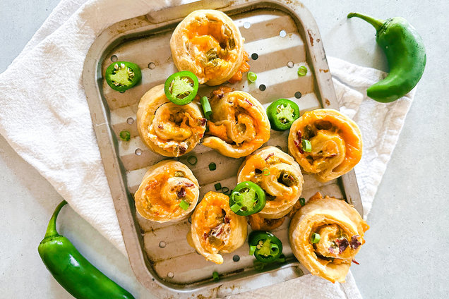 Hungry Girl Healthy Jalapeño Popper Pinwheels Recipe