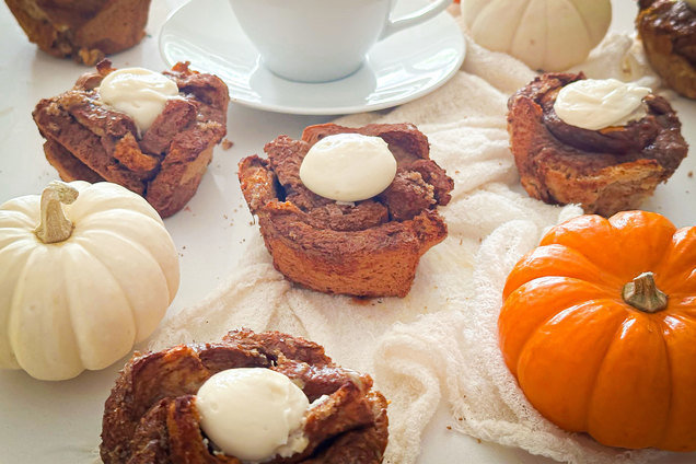 Hungry Girl Healthy Pumpkin French Toast Muffins Recipe