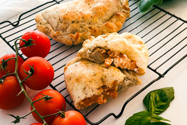 Hungry Girl Healthy Cheesy Meatball Calzones Recipe