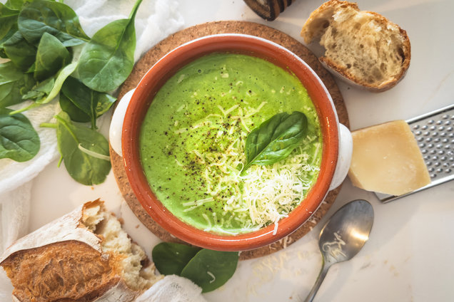 Hungry Girl Healthy Creamy Veggie Soup for One Recipe