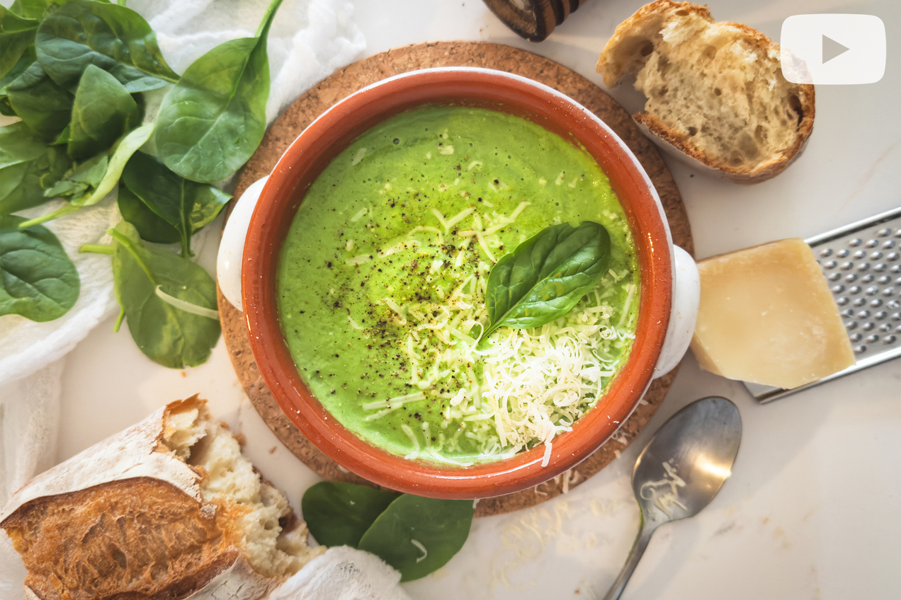 Hungry Girl Healthy Creamy Veggie Soup for One Recipe