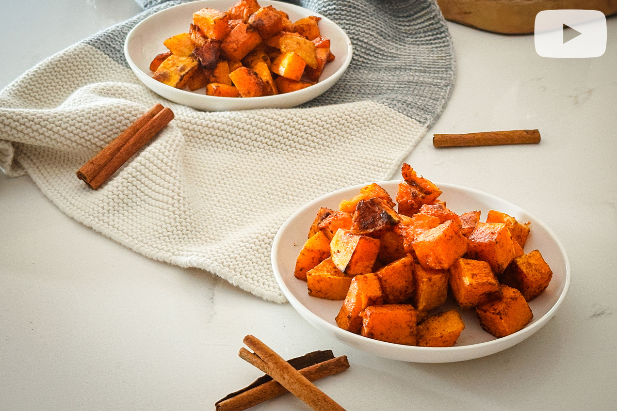 Hungry Girl Healthy Sweet Cinnamon Butternut Squash Recipe