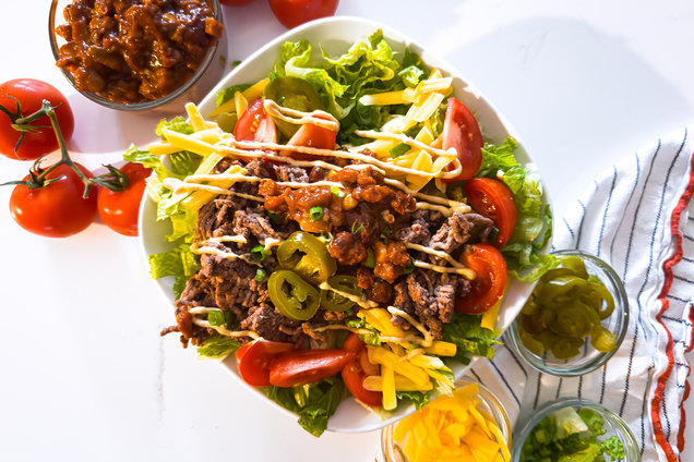 Hungry Girl Healthy Chili Cheeseburger Bowl Recipe
