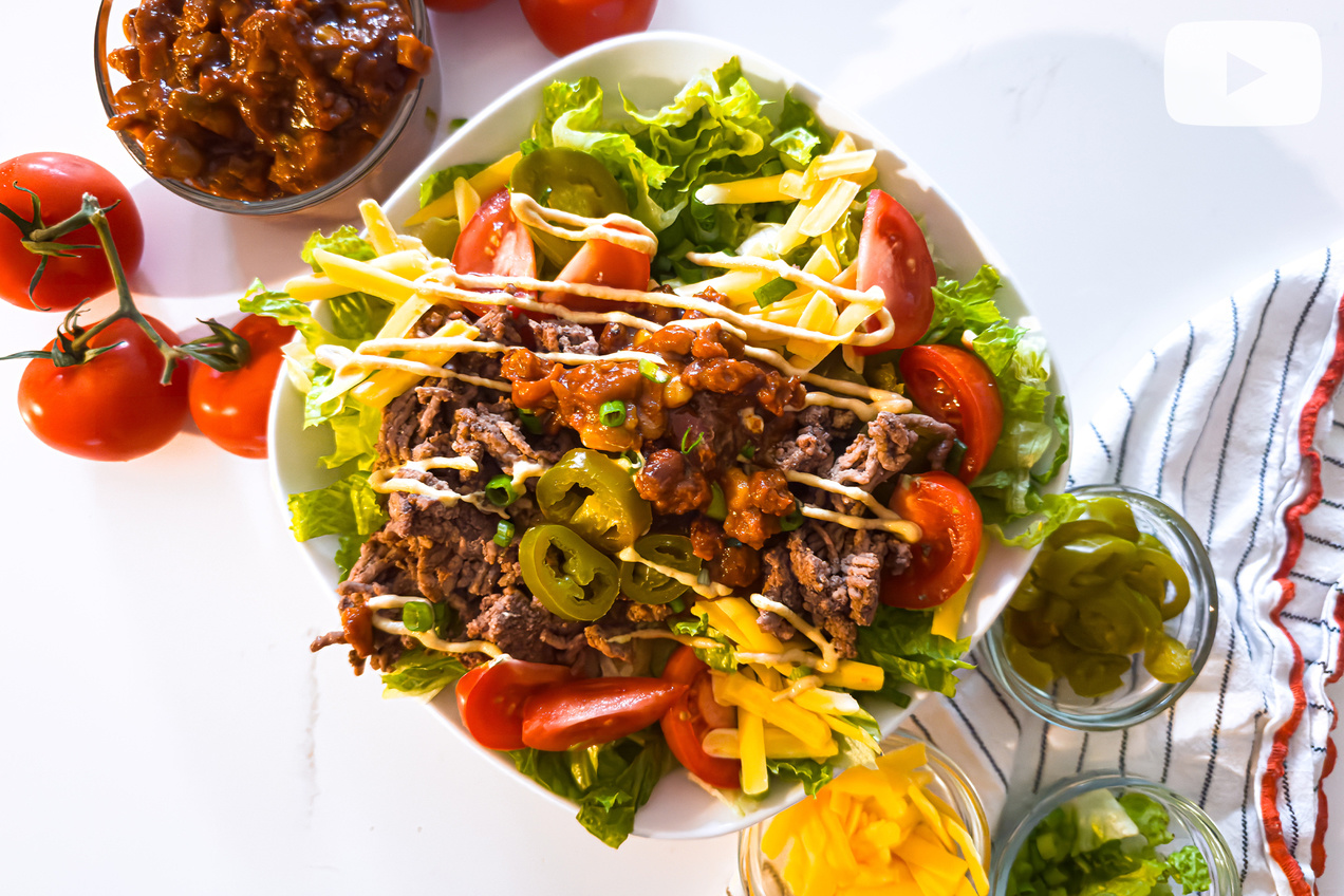 Hungry Girl Healthy Chili Cheeseburger Bowl Recipe