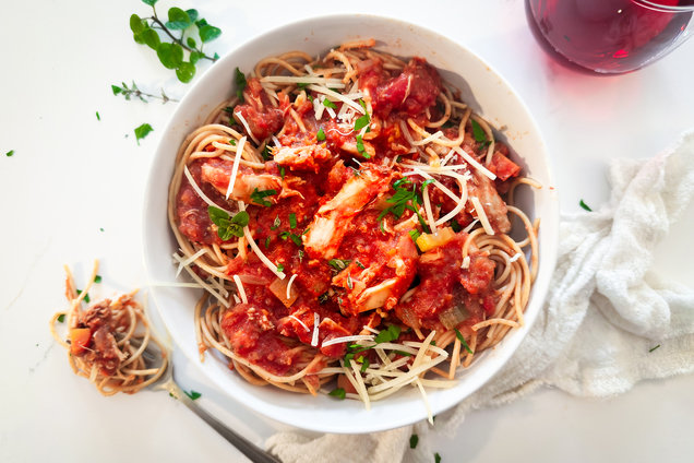 Hungry Girl Healthy Slow-Cooker Chicken Ragu Recipe