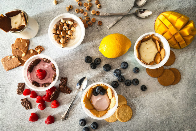 Hungry Girl Healthy Lemon-Blueberry Yogurt Cheesecake Swap Recipe