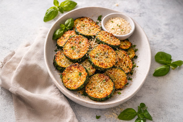 Hungry Girl Healthy Air-Fryer Italian-Style Zucchini Recipe