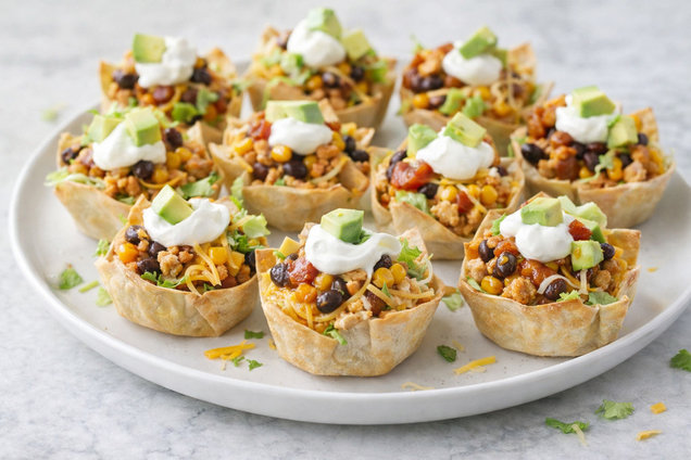 Hungry Girl Healthy Tiny Turkey Taco Salads Recipe
