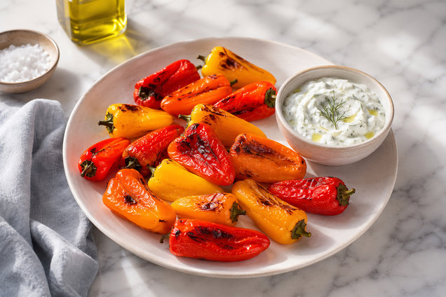 Hungry Girl Healthy Air-Fryer Mini Sweet Peppers Recipe