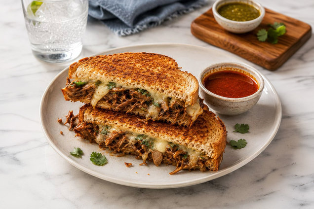 Hungry Girl Healthy Birria Grilled Cheese Recipe