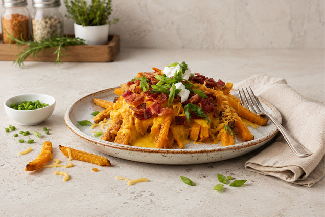 Hungry Girl Healthy Loaded Butternut Fries Recipe