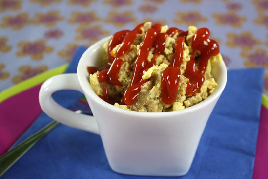 Hungry Girl's Healthy Egg Mug Burger-rama Recipe