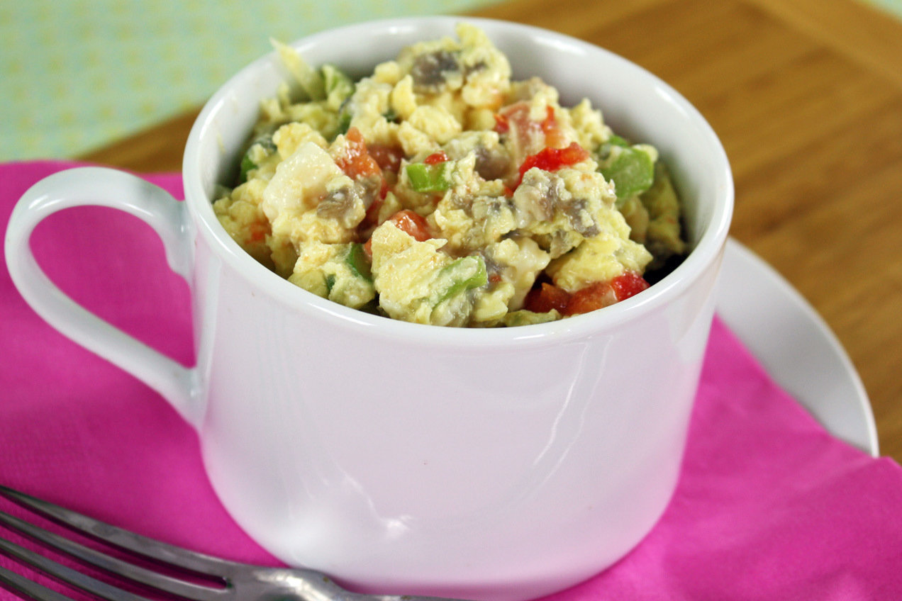 LowCalorie Single Serving Breakfast Recipes Chicken Fajita Scramble