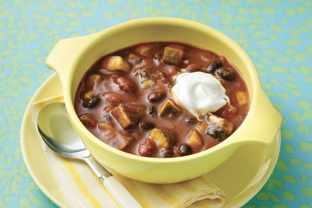 Hungry Girl's Healthy Chunky Veggie Pumpkin Chili Recipe