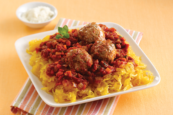 Spaghetti Swap & Meatballs | Hungry Girl